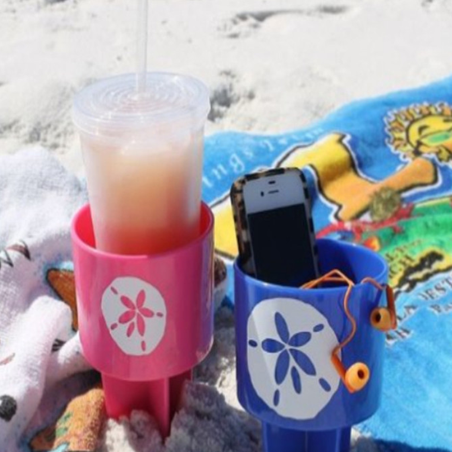 Multifunctional Beach Cup Holder Portable 5