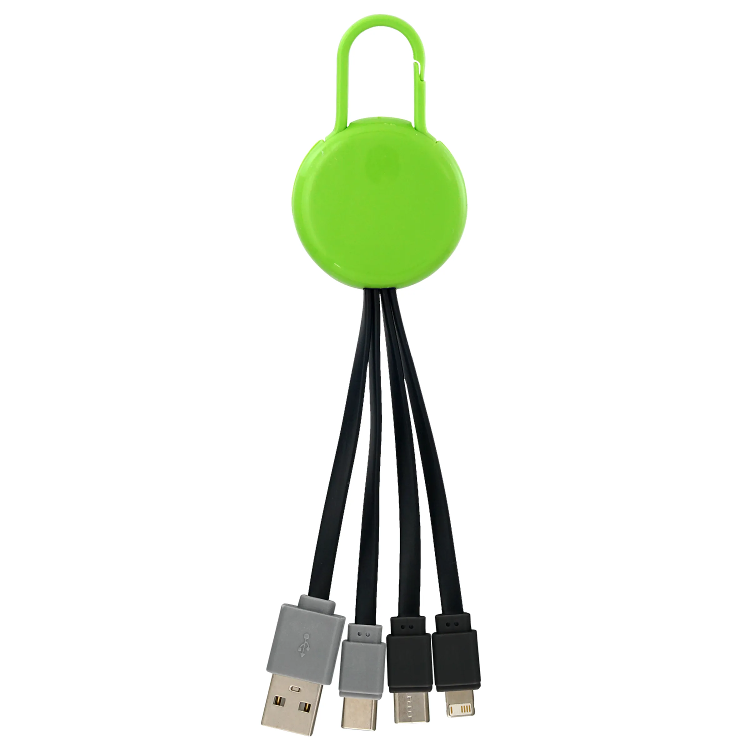 COLORFUL CLIP DUAL INPUT 3 IN 1 CHARGING CABLE 39
