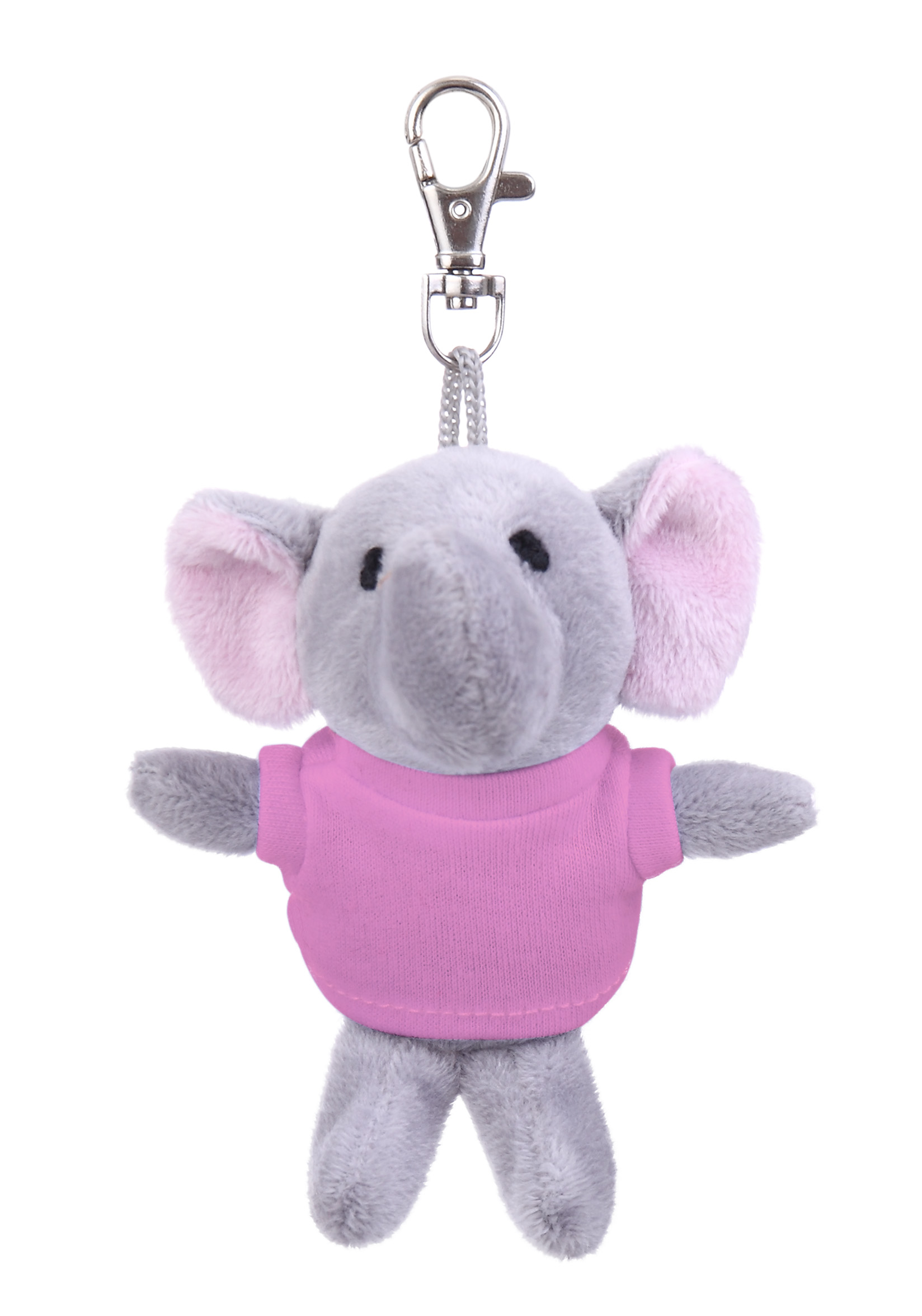 Soft Plush Elephant Keychain with Tee 5