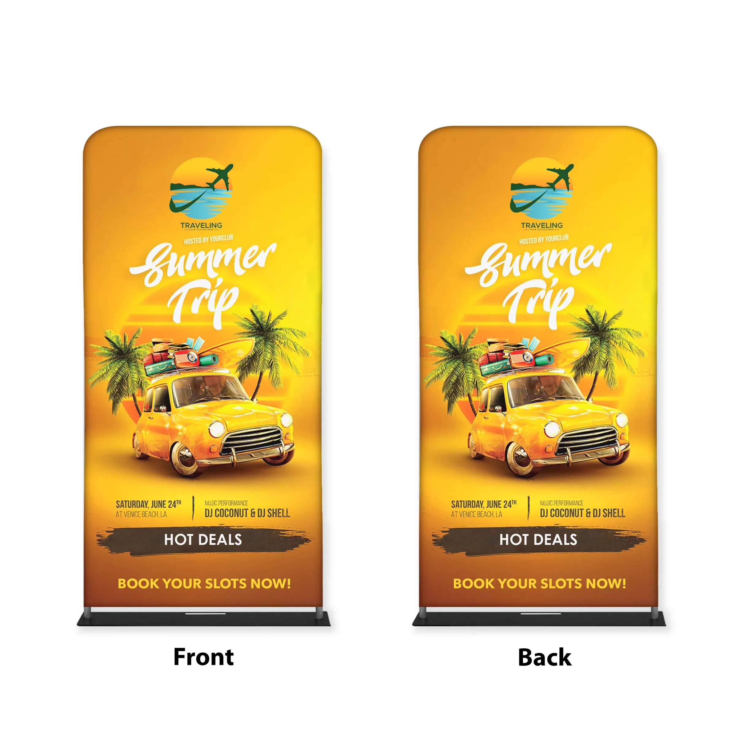 Tube Banner, Double Sided Digitally Printed - 6'x3' 2