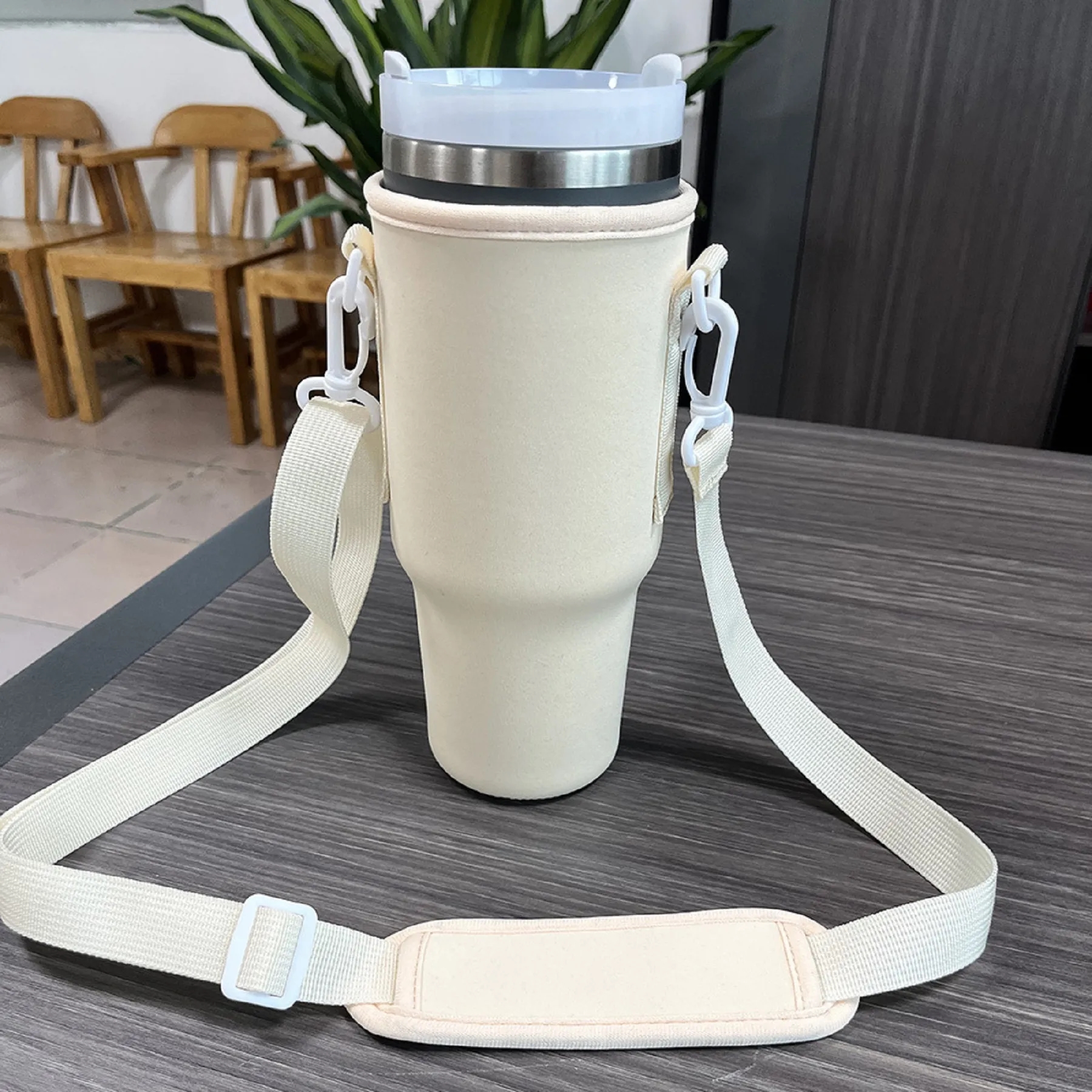 40 Oz. Adjustable Tumbler Sleeve Carrier Bag with Strap 6