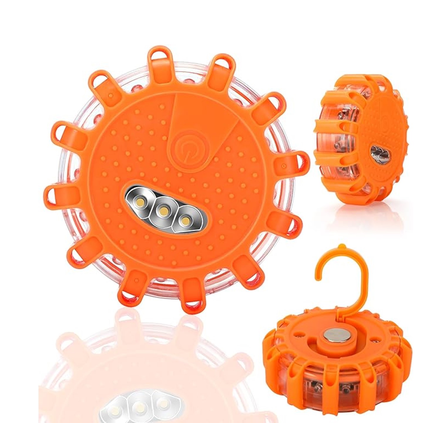 12 LED Emergency Safety Flare Red Road Flare Magnet Flashing Warning Night Lights 4
