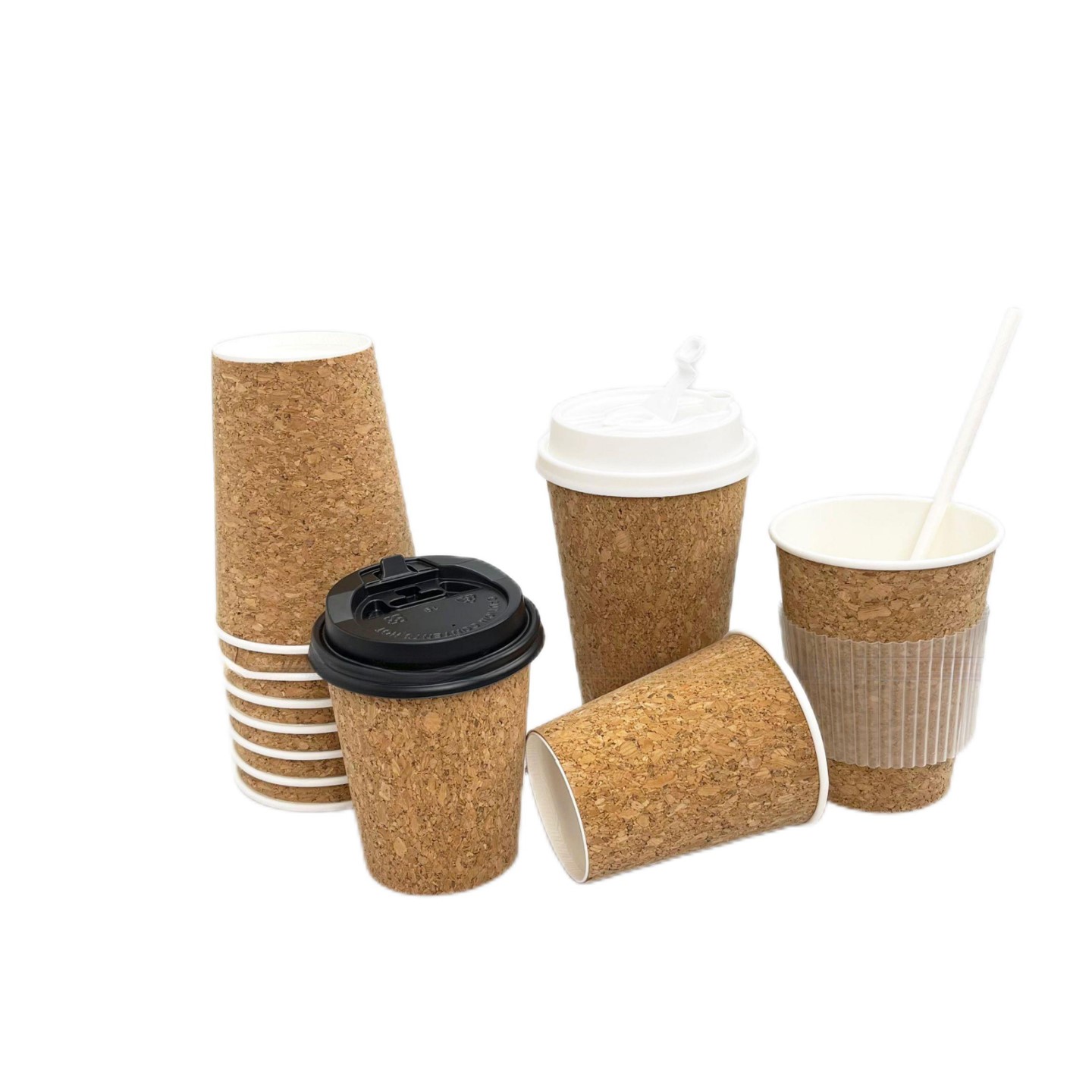 12oz cork disposable Paper Coffee Cup 7