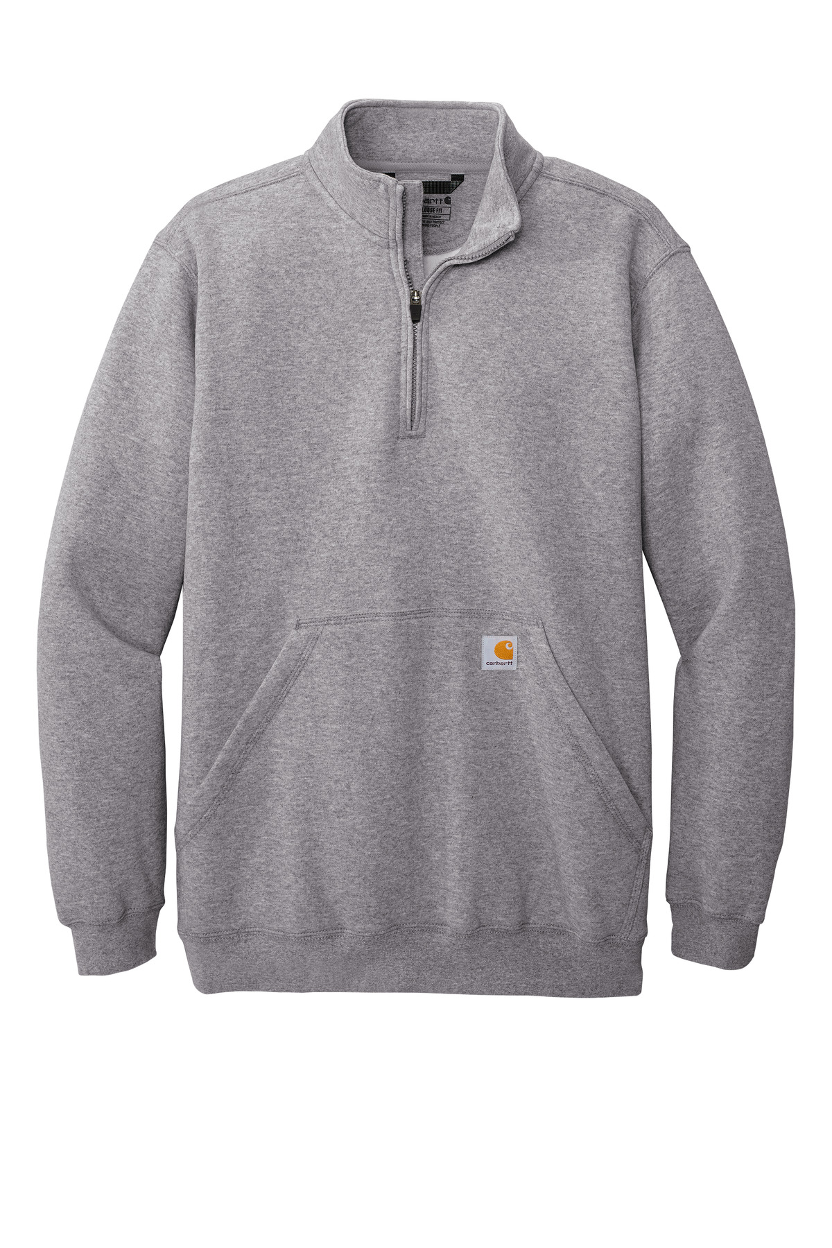 Carhartt Midweight 1/4-Zip Mock Neck Sweatshirt CT105294, custom hoodie or sweatshirt with logo imprint 13