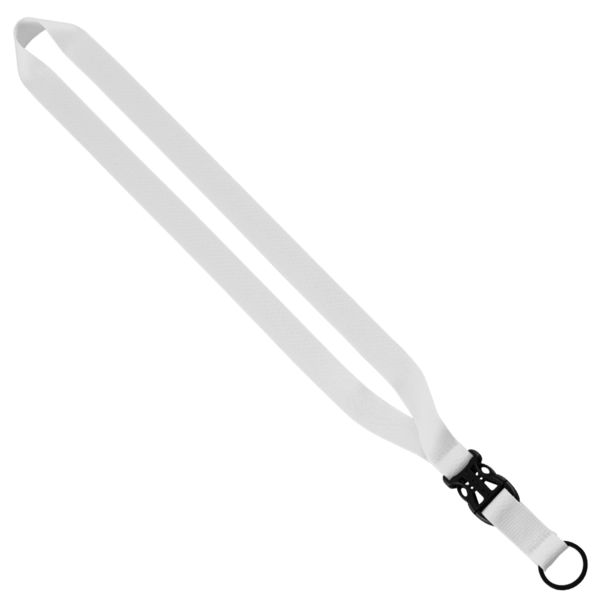 3/4" Multi-Color Polyester Lanyard with Slide Buckle Release & Split-Ring 52
