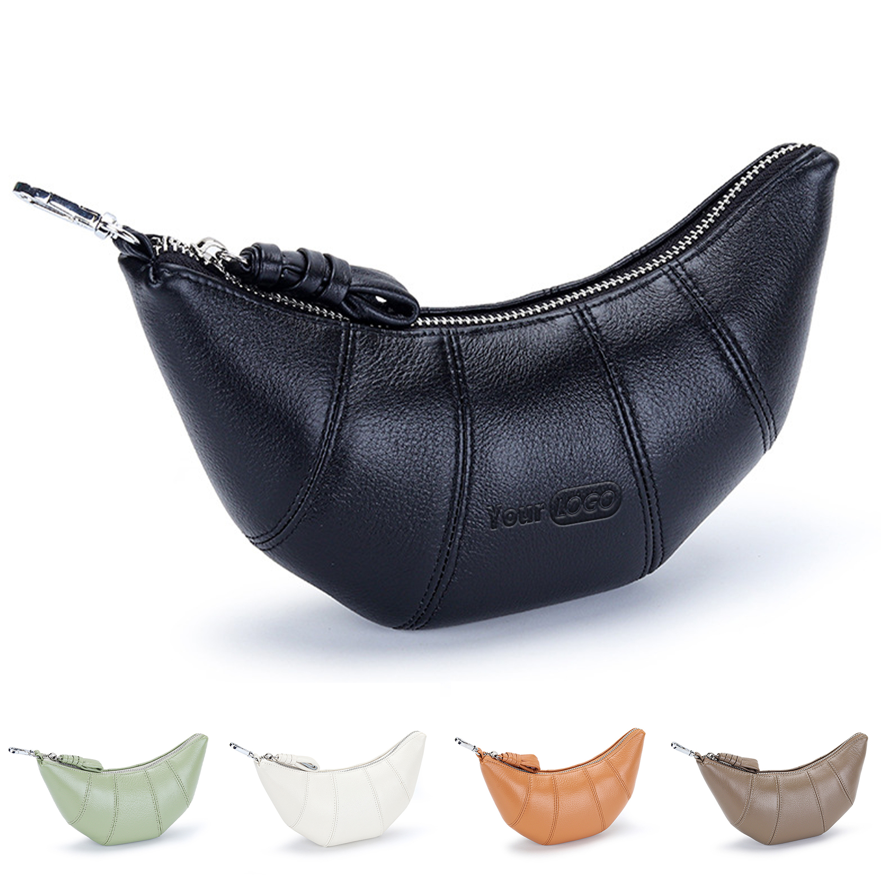 Genuine Leather Phone halter neck diagonal across bag 8