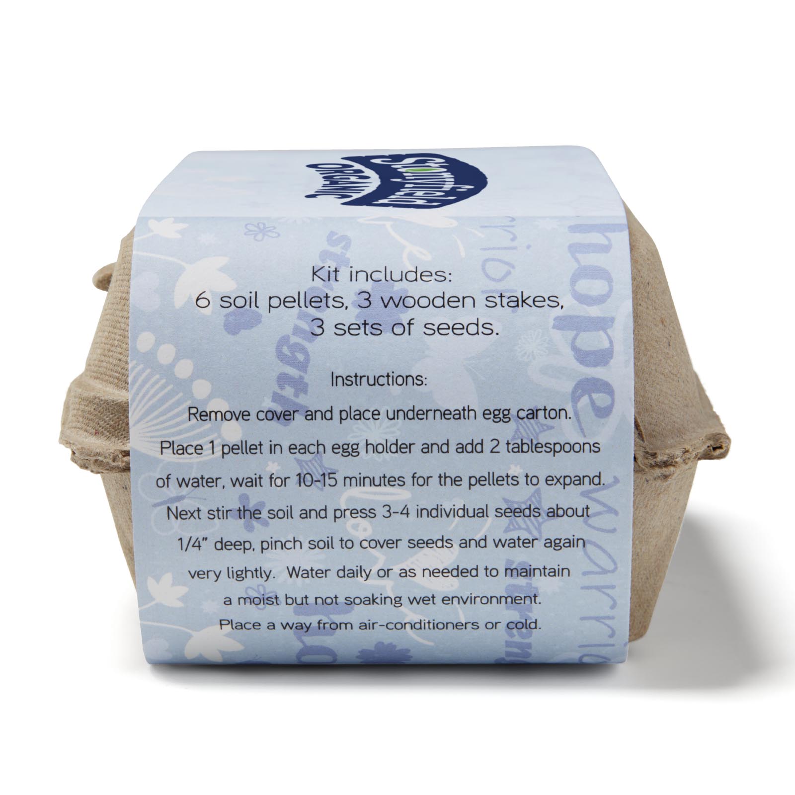 Blue Grow Your Own Garden of Hope Planter Kit 6