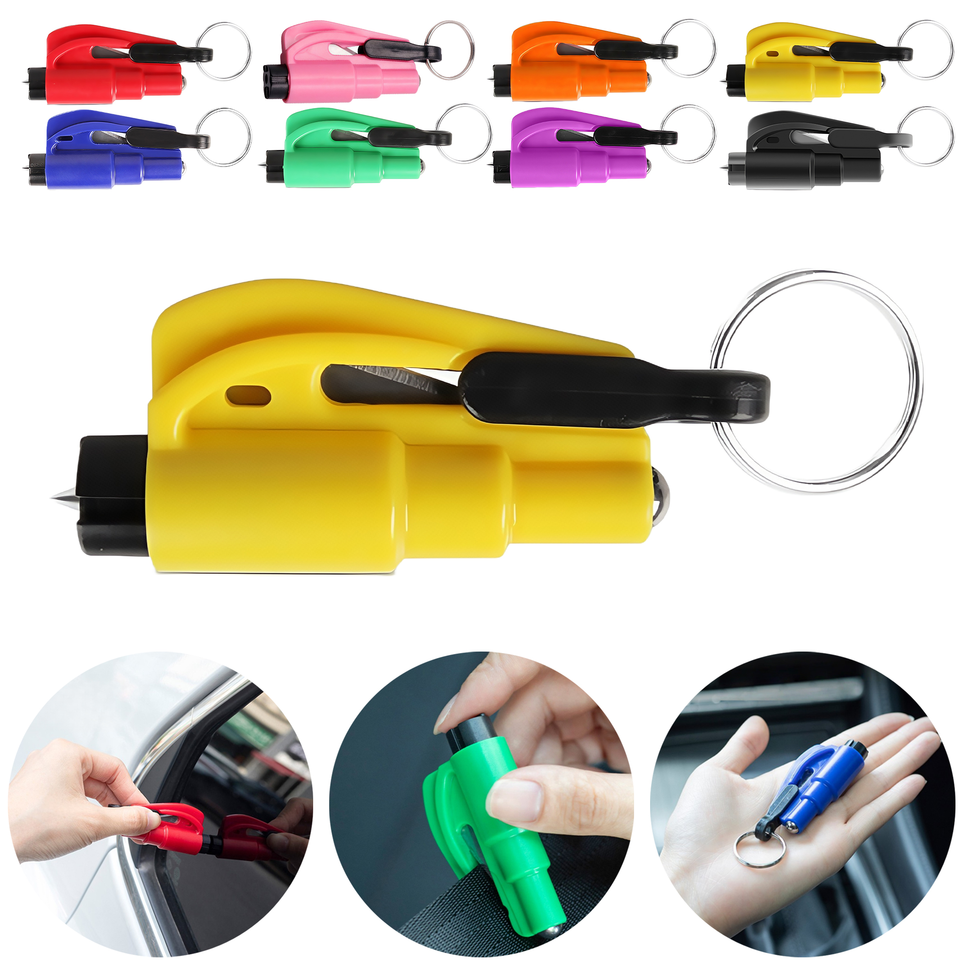 2-in-1 Car Window Breaker and Safety Hammer 10