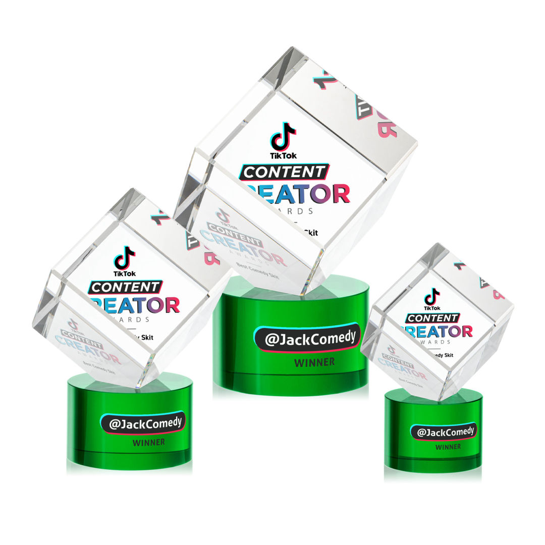 Burrill VividPrint™ Award on Marvel Base - Green