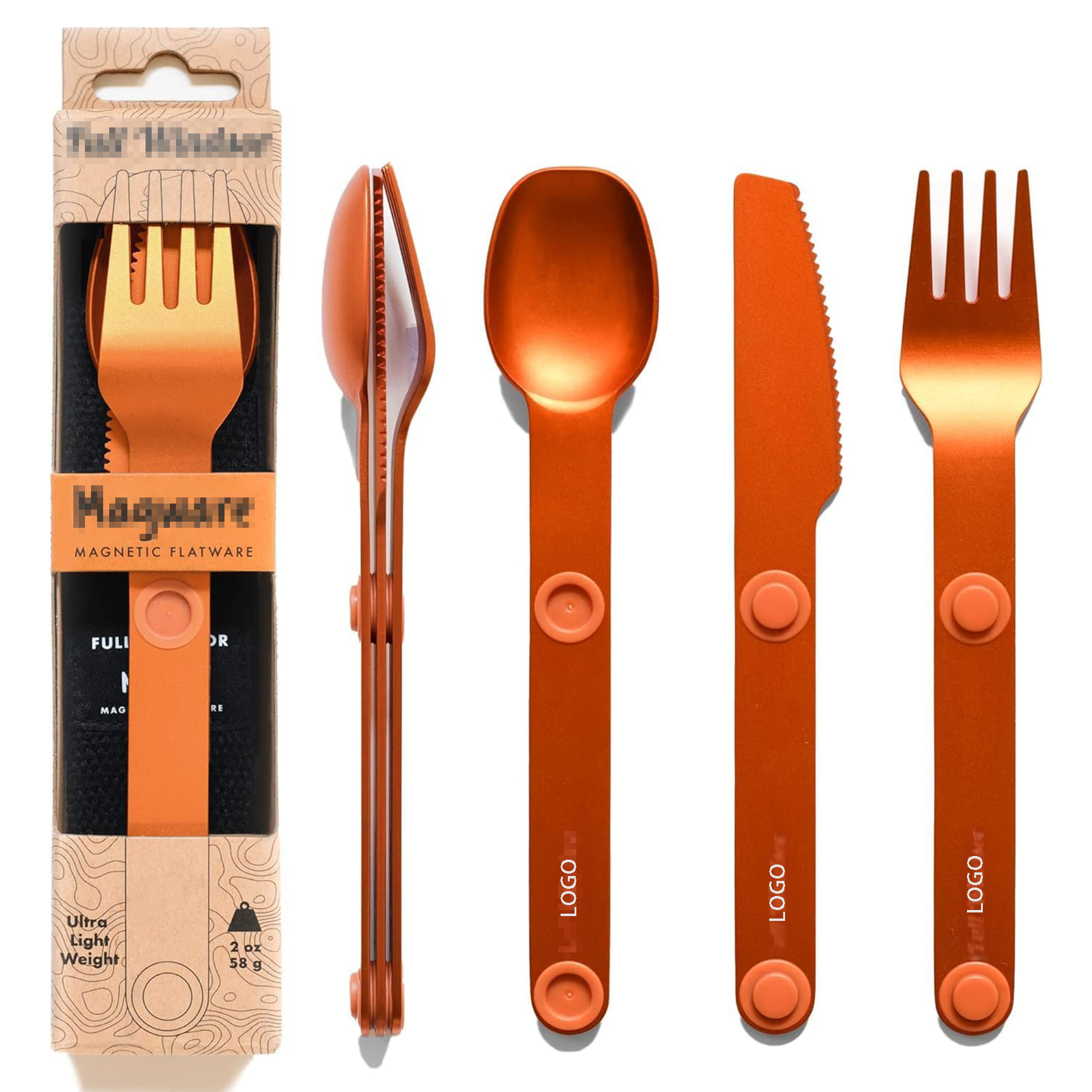 Magnetic Camping Cutlery Set 6