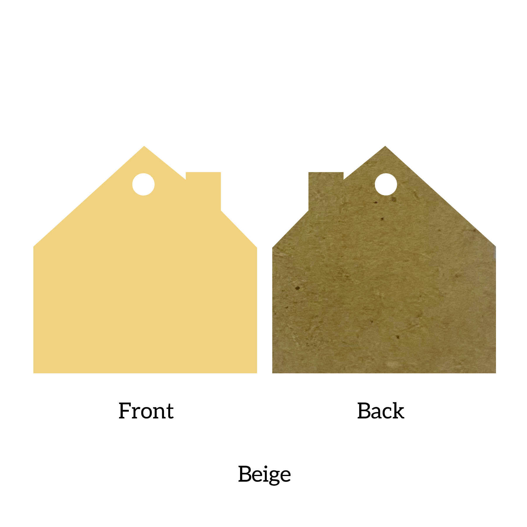 Free Shipping Solid Color Christmas Ornament - House 5