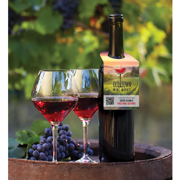 Full Color 1-Sided Bottle Tags (2.25" x 5.5")