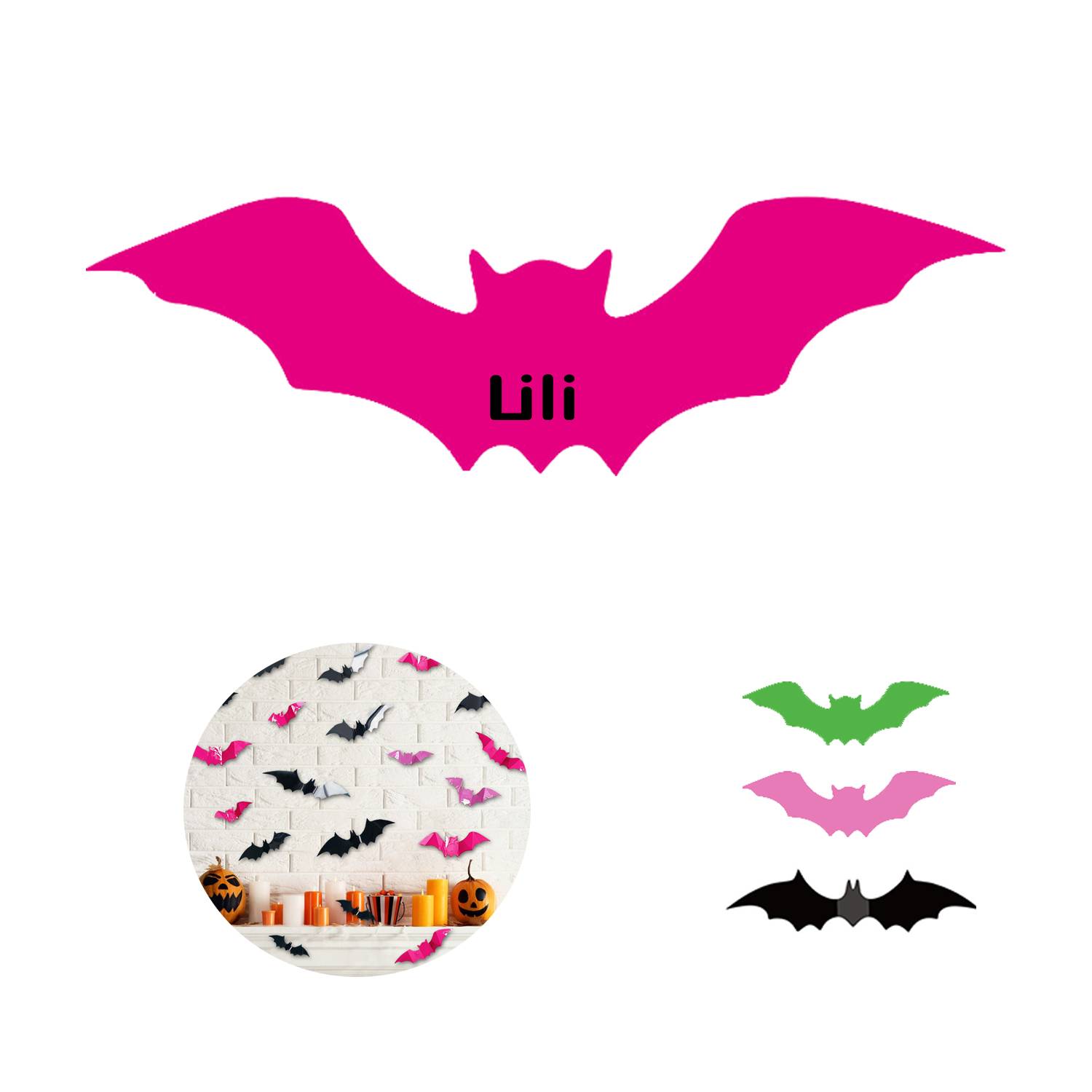 Halloween Decorations Bats Wall Decor 2