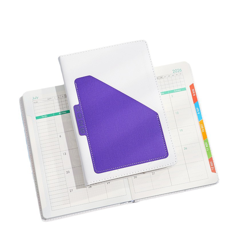 2026 A5 English Daily Planner with Calendar and Notebook 18