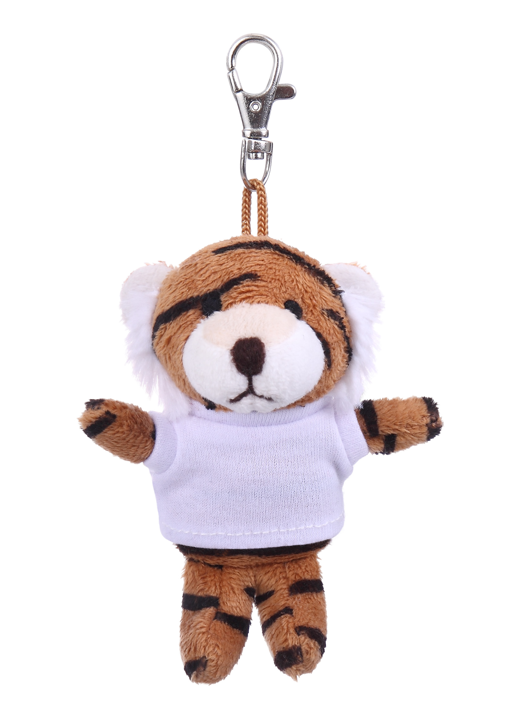 Soft Plush Tiger Keychain with Tee 11