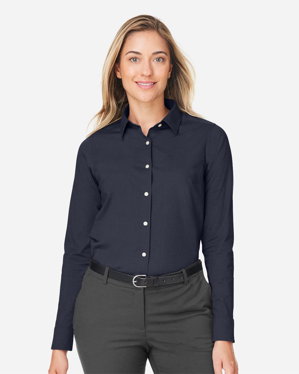 Women's CrownLux Performance® Spencer Poplin Dress Shirt - DG505W 32