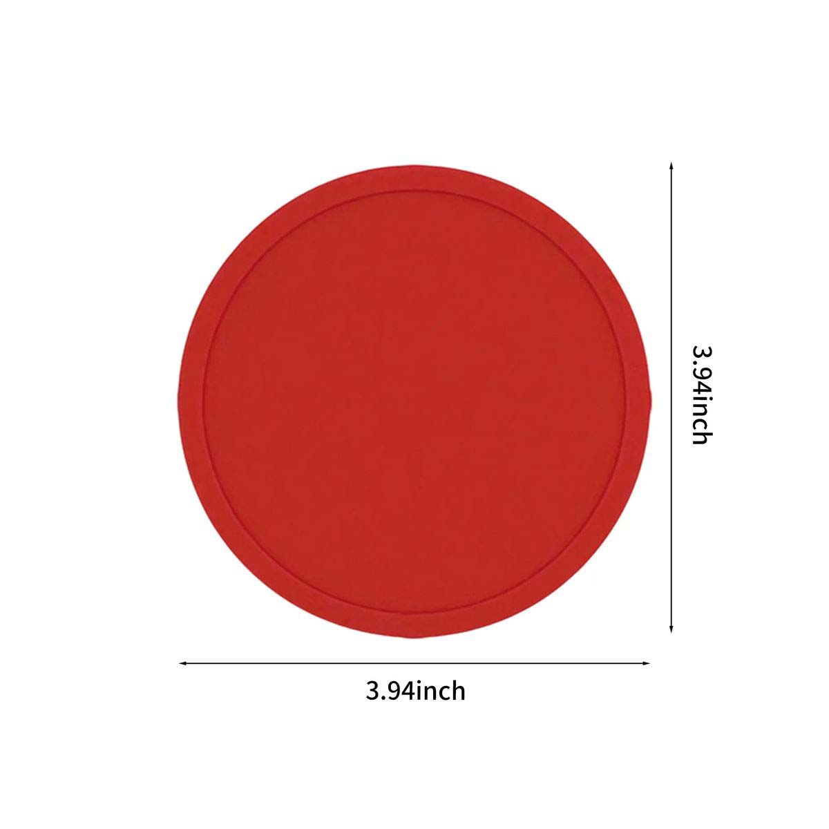 Round Silicone Drink Coasters with Heat Resistance 12