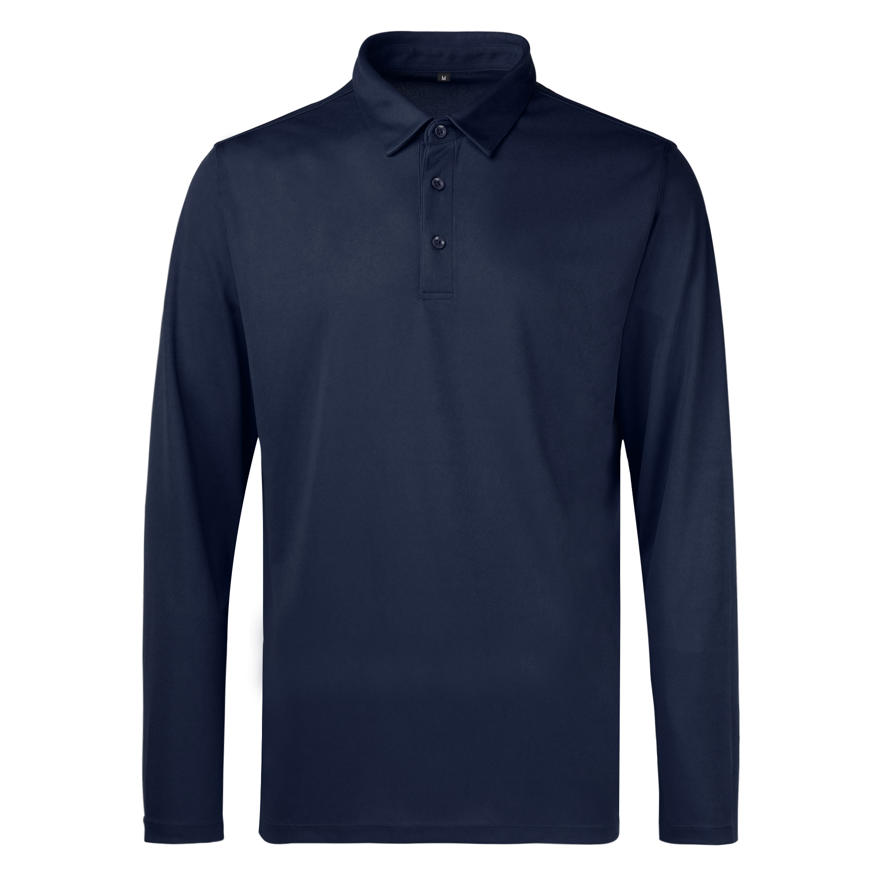 Men's Sport Micro Pique Long Sleeve Polo Shirt 4