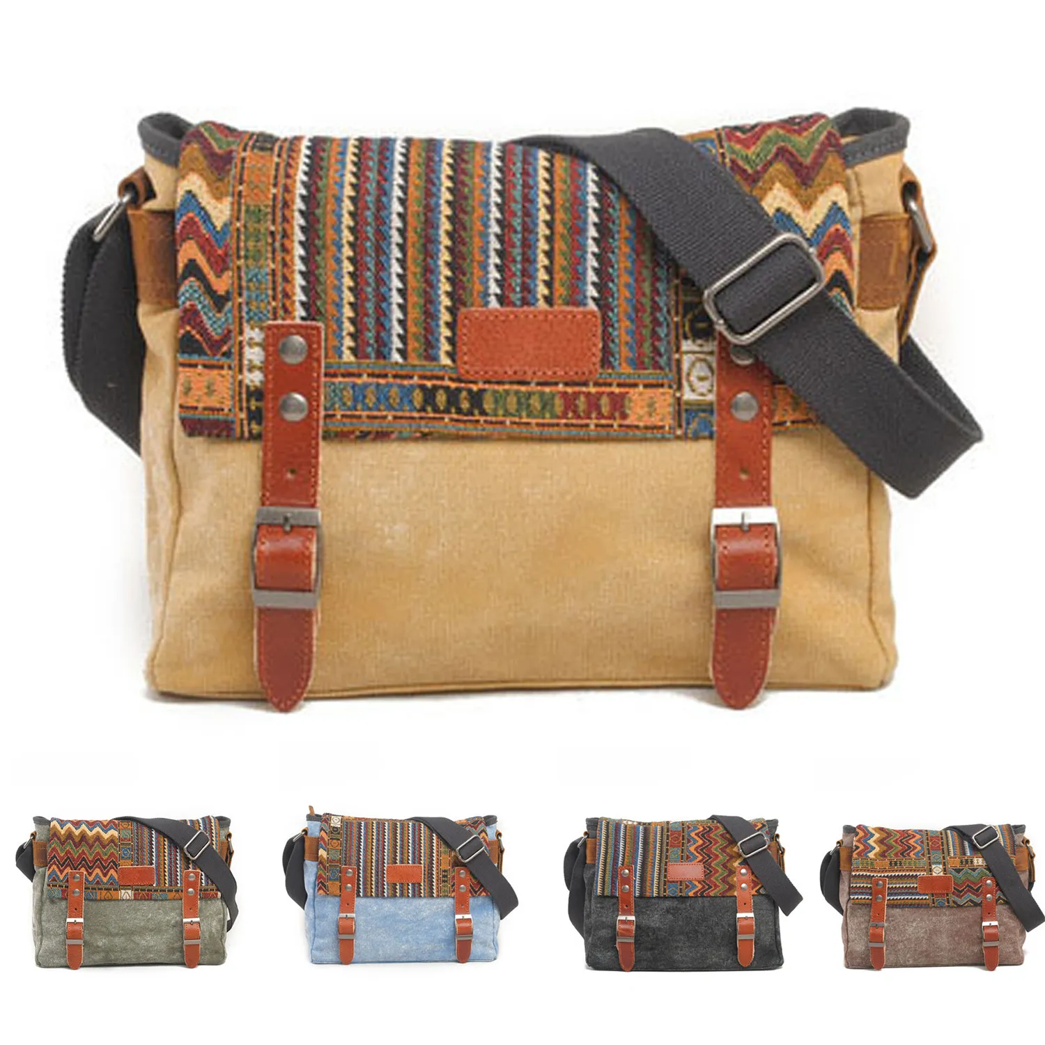 Canvas Messenger Bag for Women 3