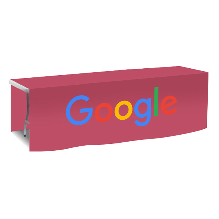 96 in. x 88 in. PolyKnit Table Drop (Full Color Logo) 42