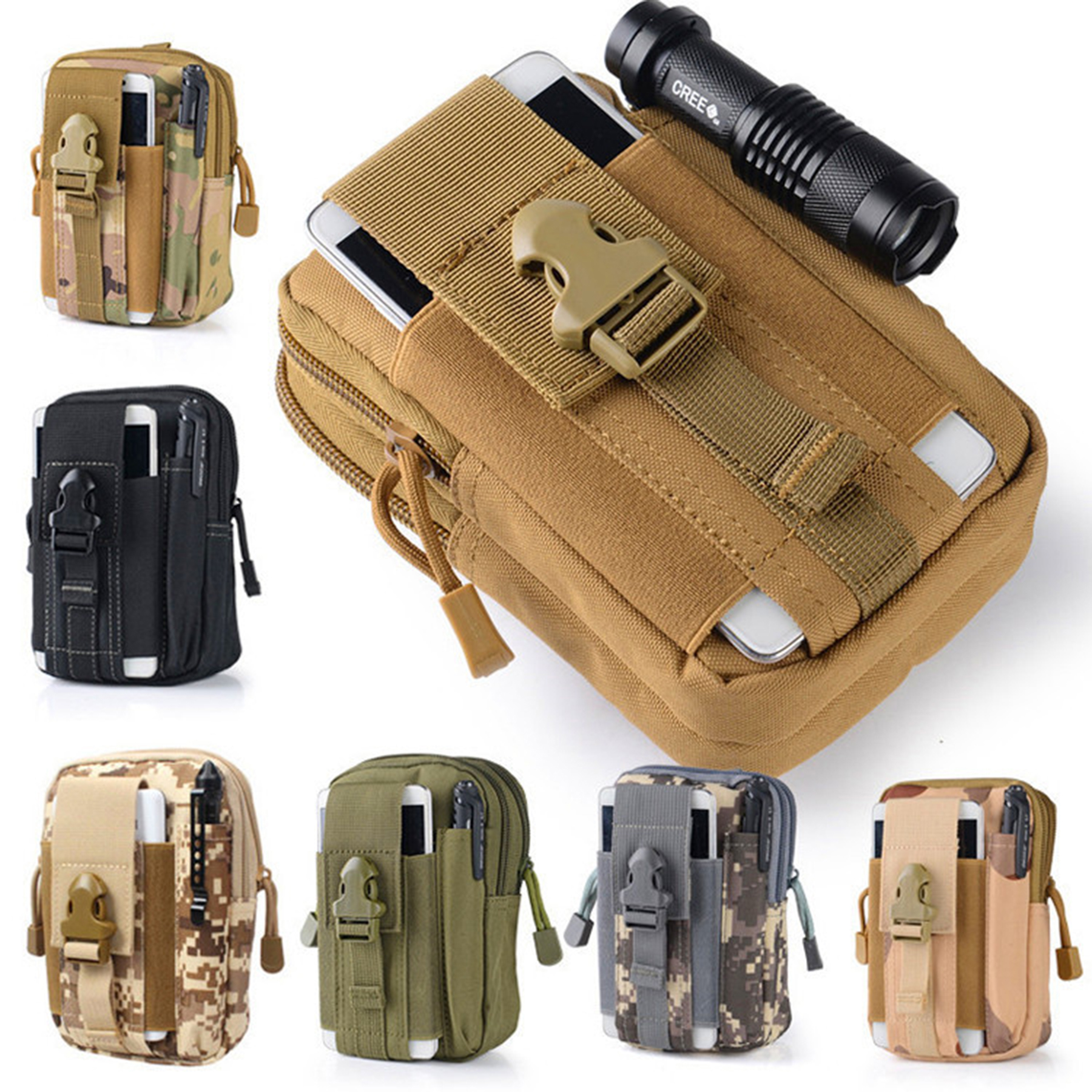 Camouflage Printed Tactical Waist Pack Pouch 1