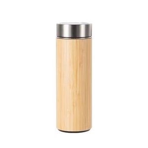 450ml Bamboo Encased Stainless Steel Coffee Mug With Double Wall Insulation 6