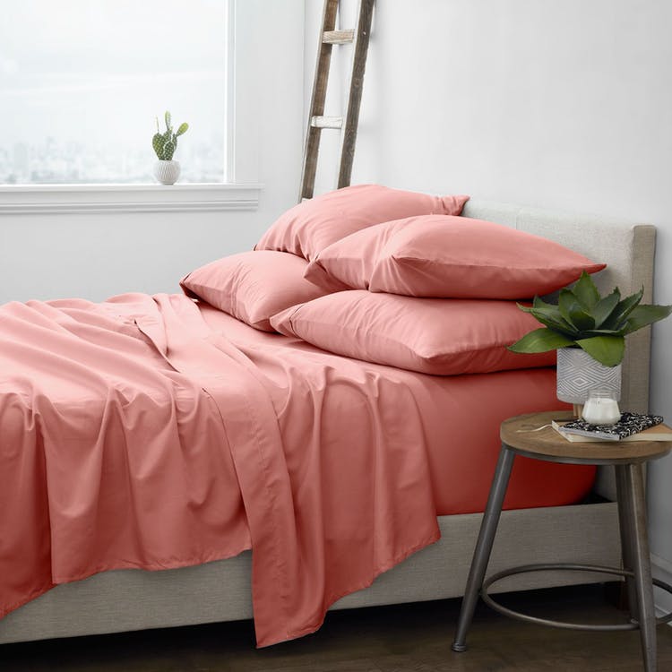 Twin Bed Sheet Sets - Clay 4 Pieces Ultra Soft 2