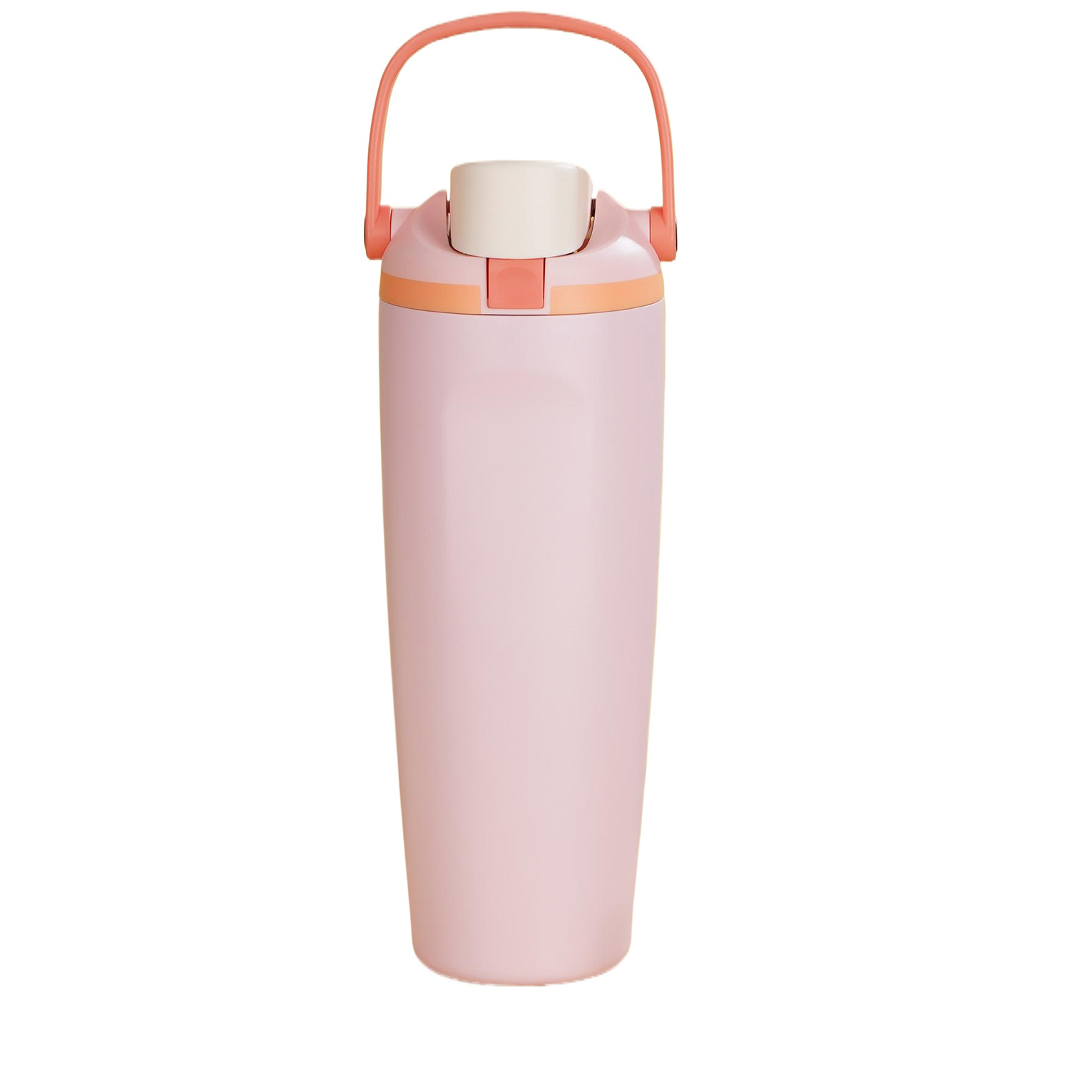 30oz Stainless Steel Foldable Handle Water Bottle with Straw, custom water bottle with logo imprint 8
