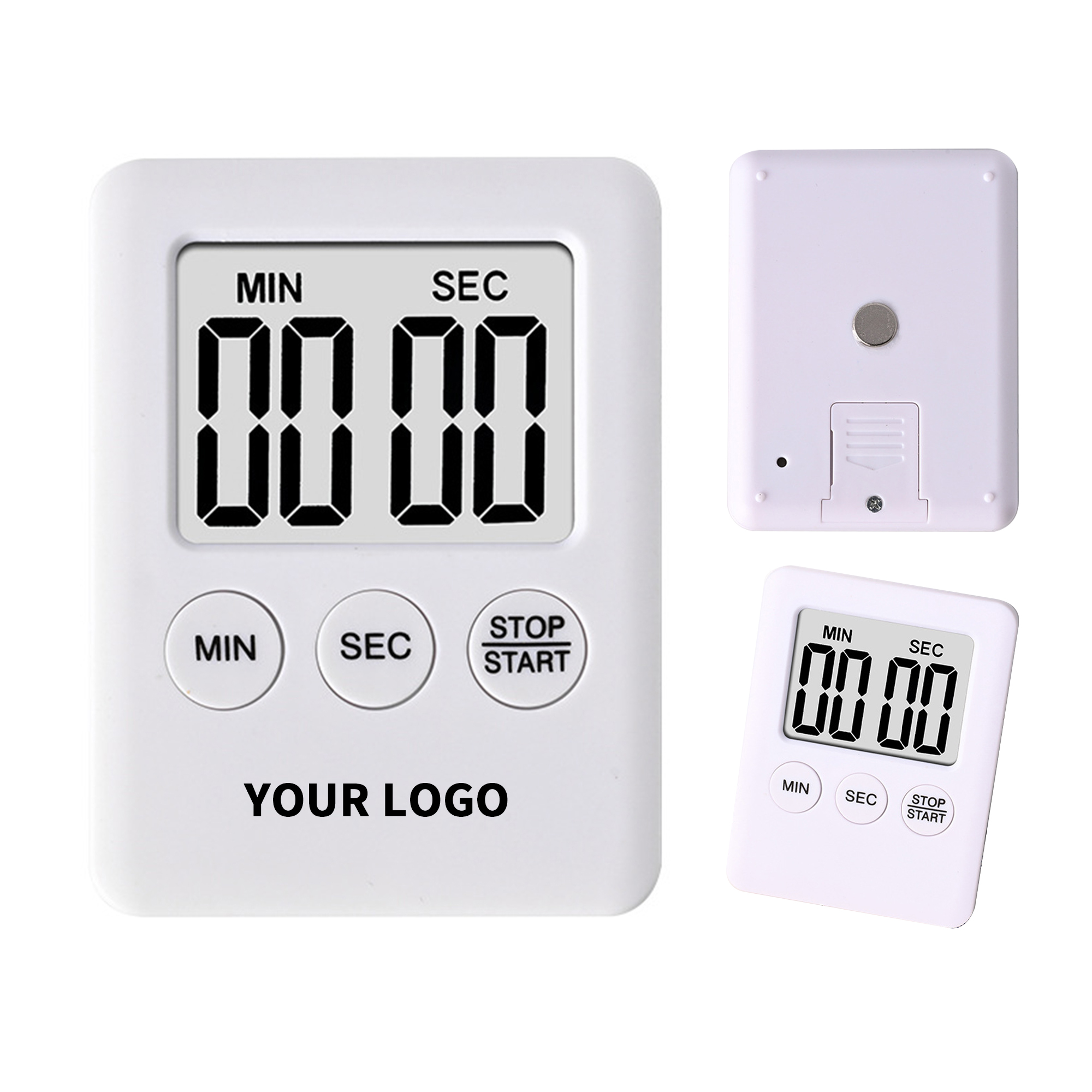 Digital Countdown Timer With Large Display Magnetic Back 2.75" x 2.1" 1