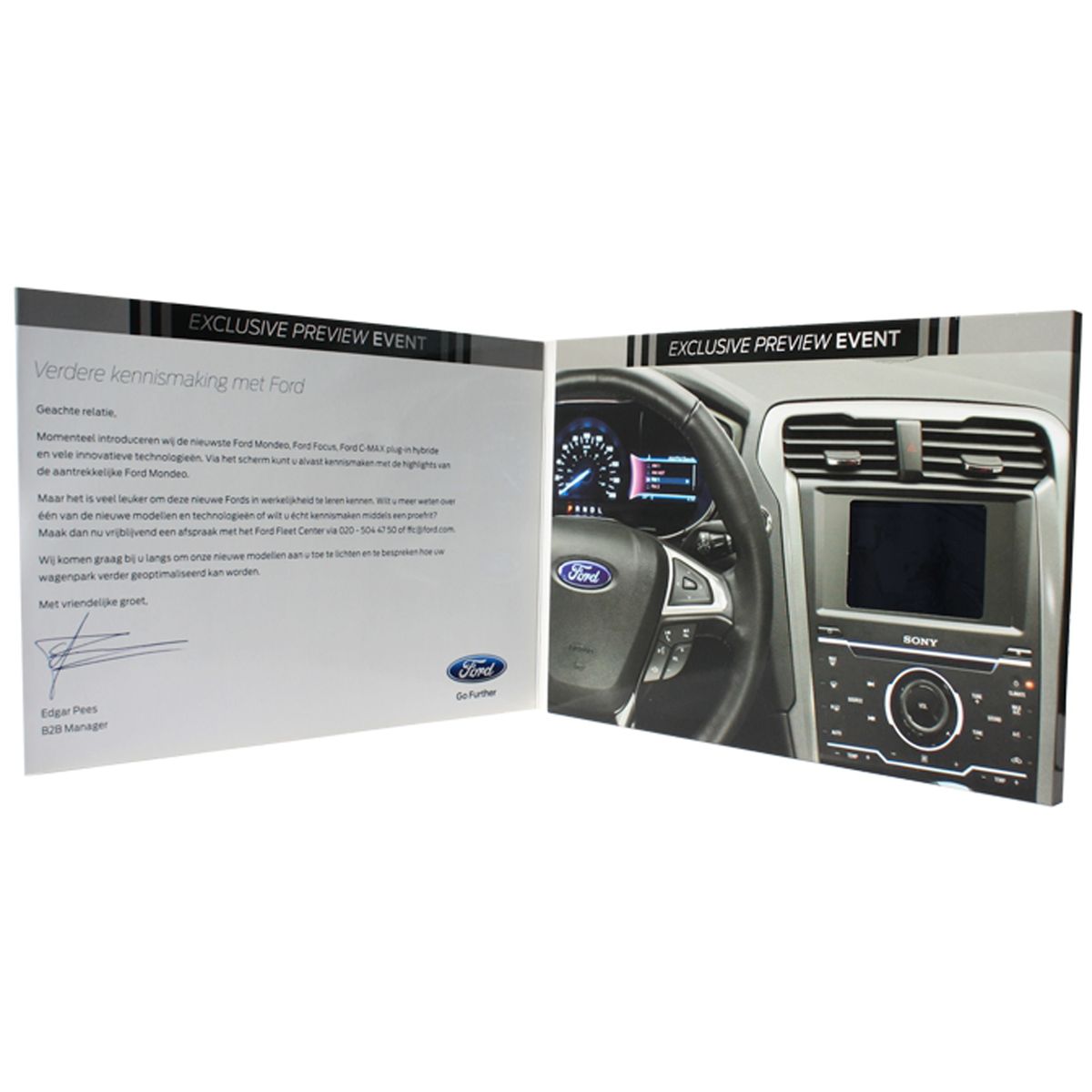 VidU 2.4" HD Video Mailer And Brochure With Full Color Printing - Custom Video Card 4