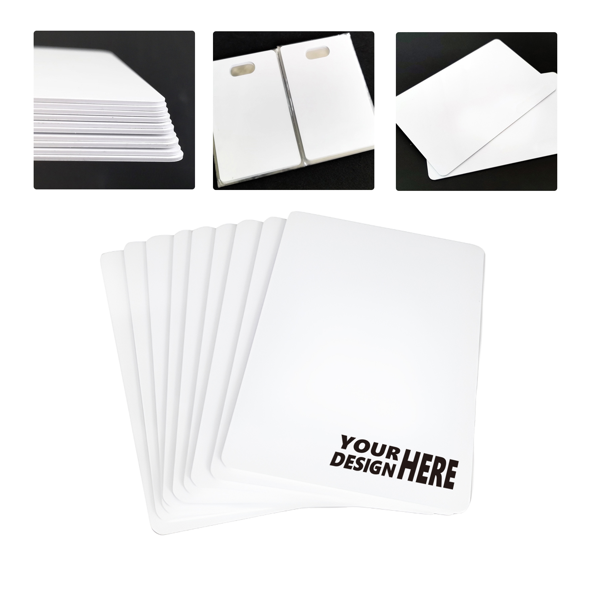 MOQ50 Personalized Fudan IC White Card 1