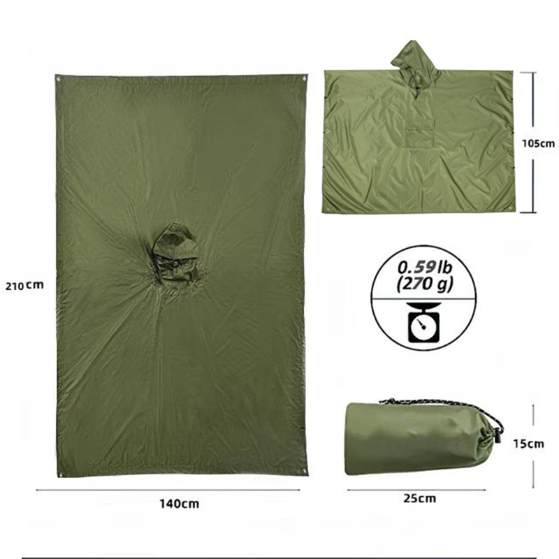Reusable Multifunctional Adult Rain Poncho 4