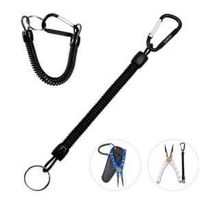 Durable Elastic TPU Stretchable Rope Keychain With Reliable Carabiner 27