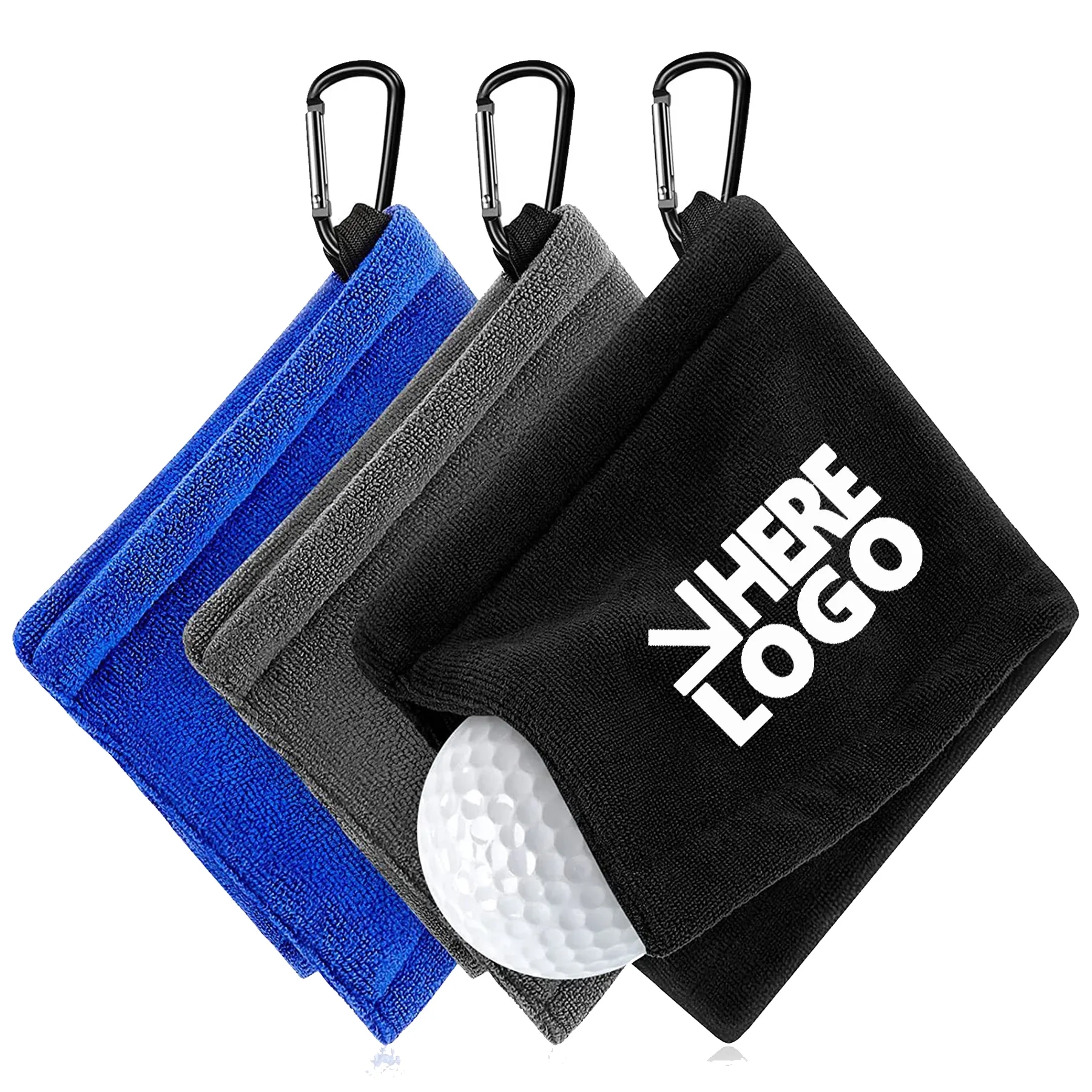 Portable Small Golf Pocket Towel With Clip