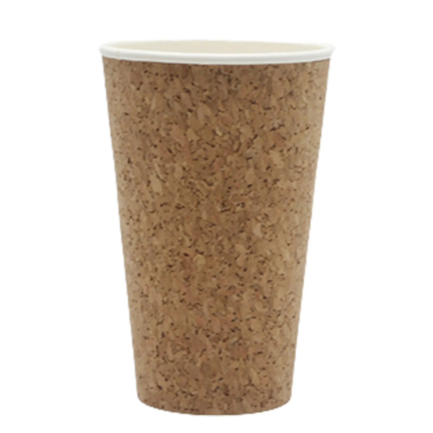16 Oz. Disposable Cork Coffee Mug W/Lid 2