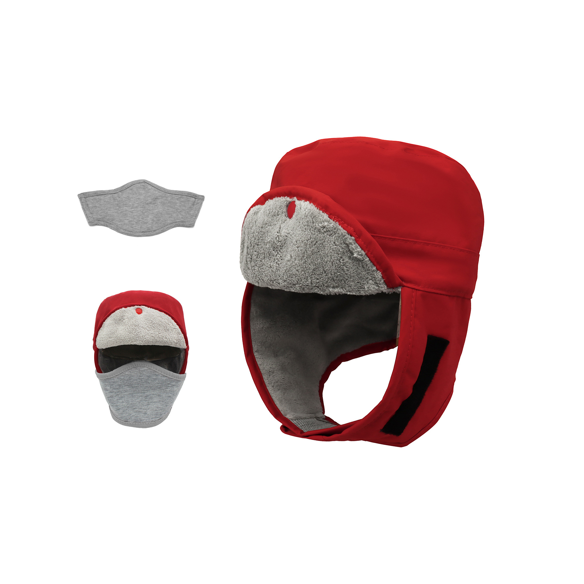Waterproof Trapper Cap With Detachable Face Cover 10