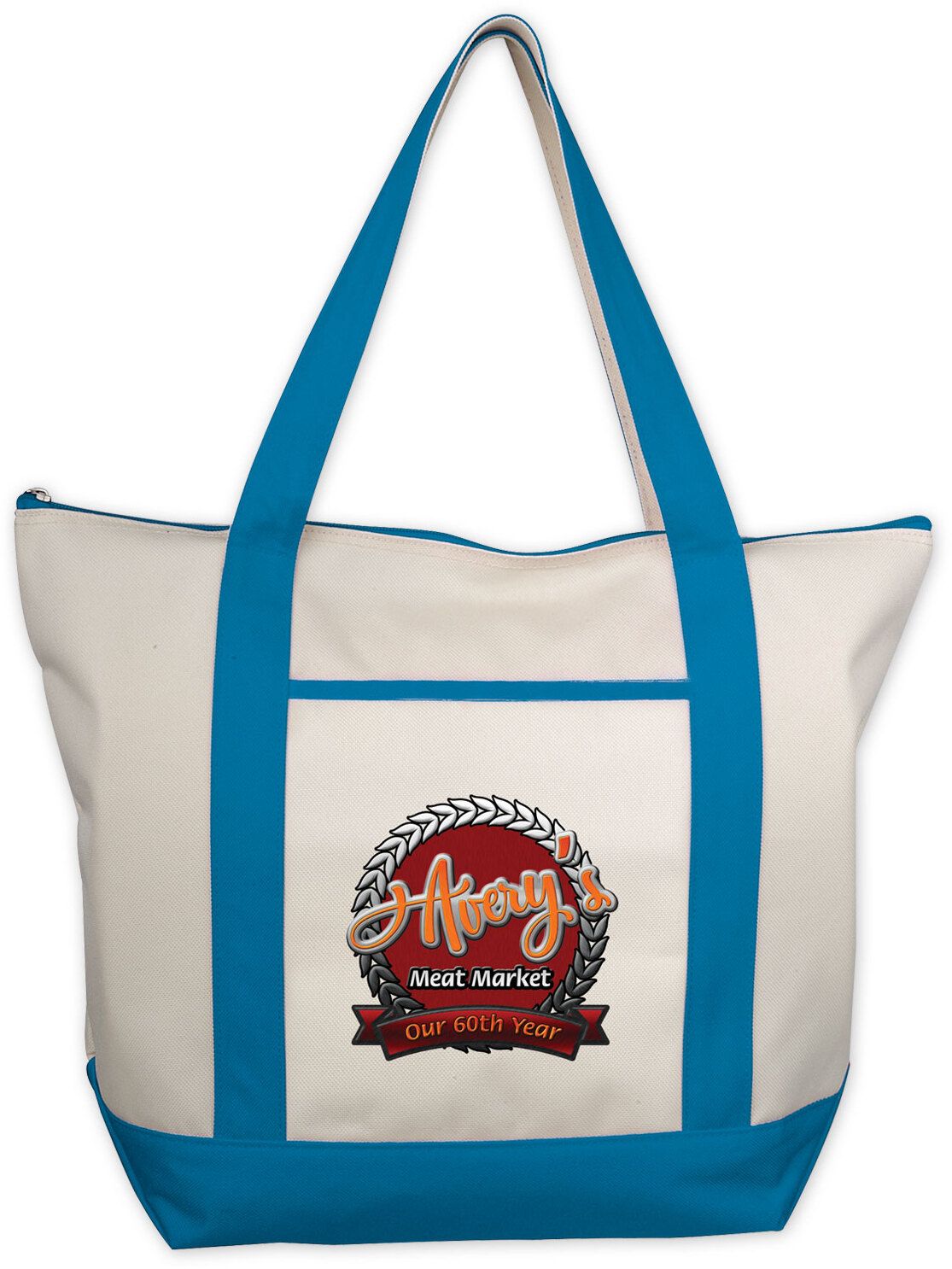 Classic Zippered Tote - Embroidered, custom tote bag with logo imprint 12