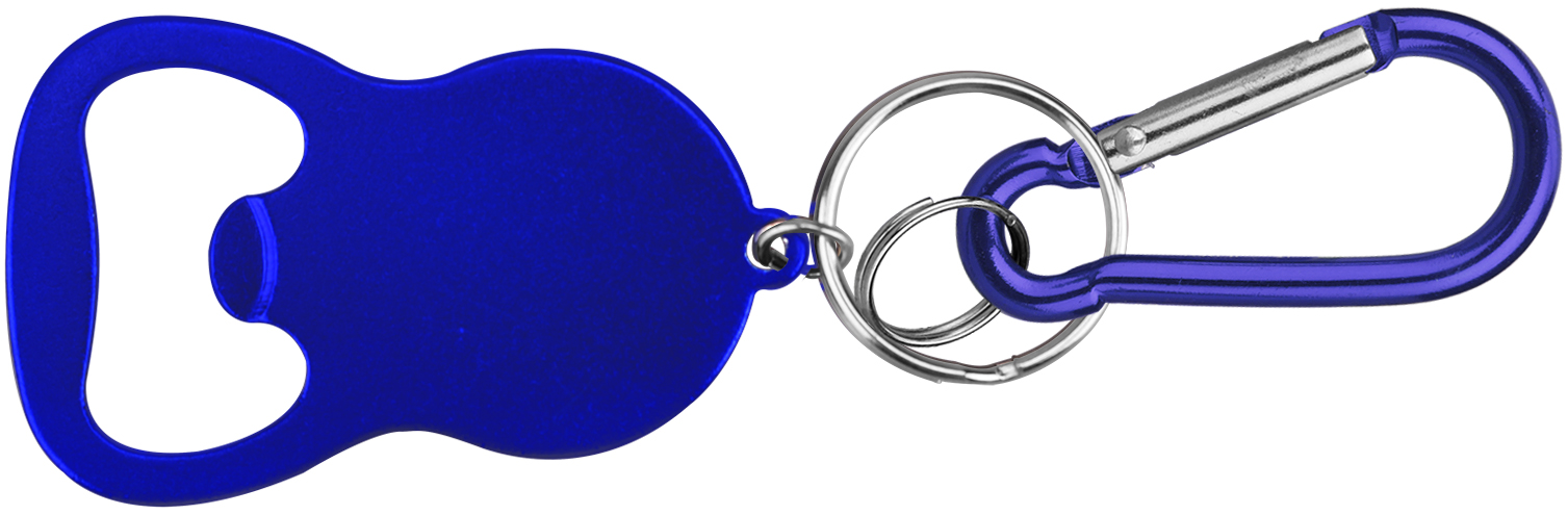 Round Bell Shape Plain Bottle Opener with Key Ring & Carabiner 5