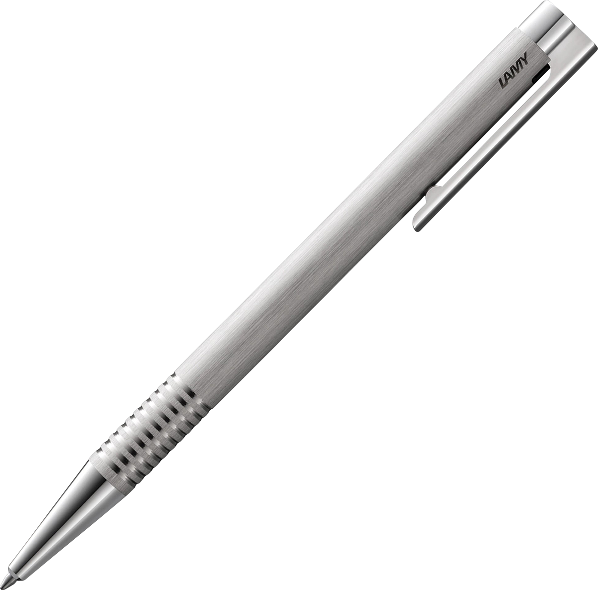 LAMY Logo Brushed Stainless Steel Ballpoint Pen 19