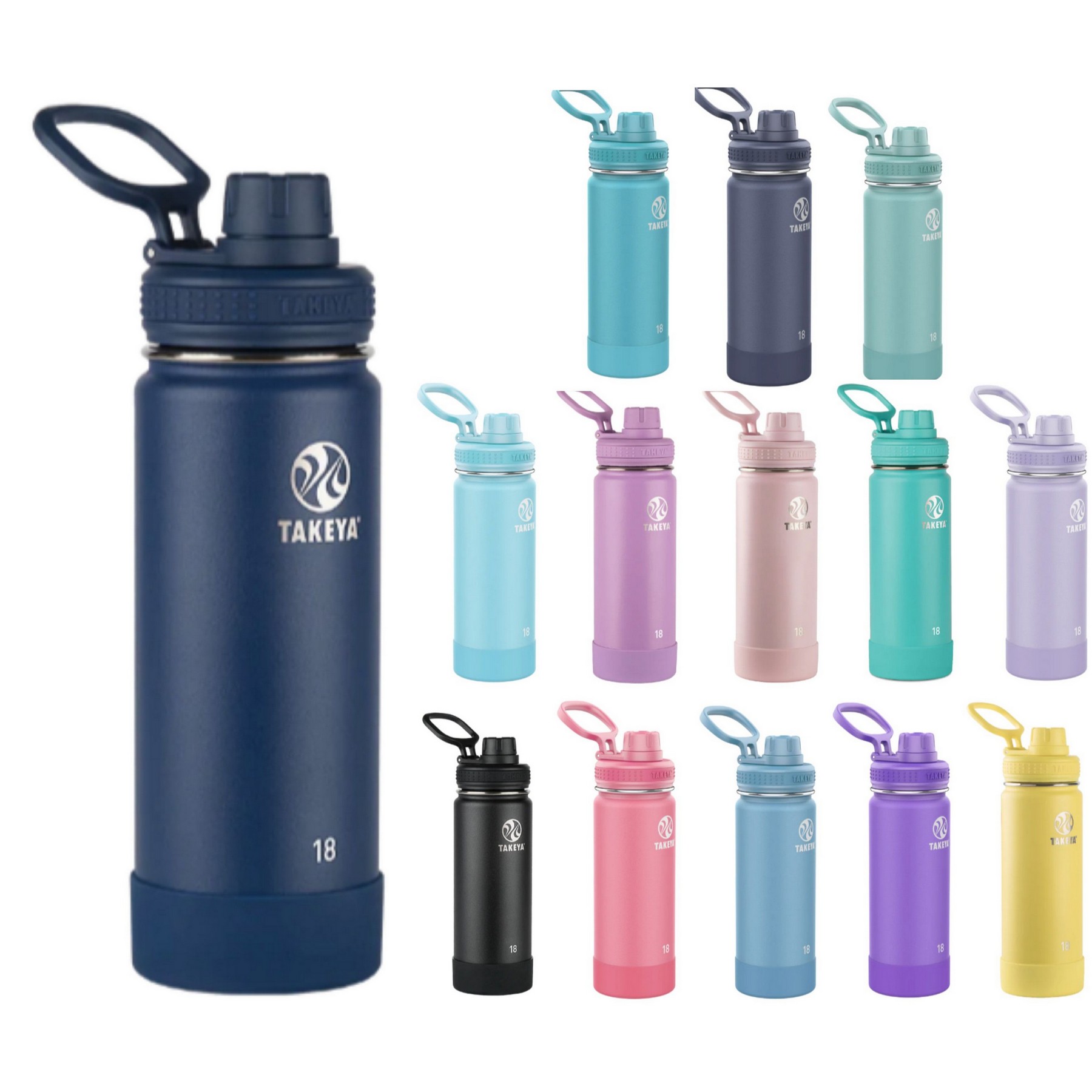 Takeya Active 18 oz Stainless Steel Bottle