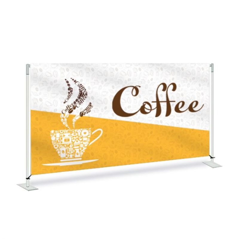 Coffee Pre Printed Fabric Barrier 60" x 36" x 13.5 - Design 2 2