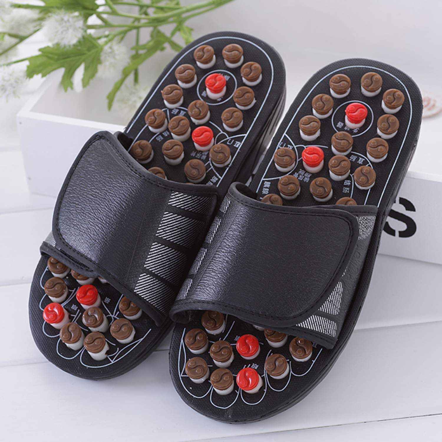 Plantar Fasciitis Acupressure Foot Massage Slippers 3