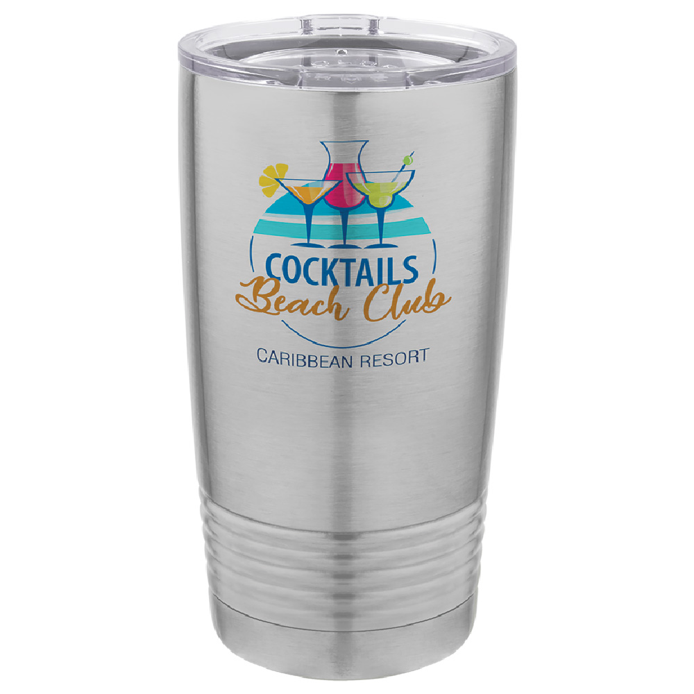 Sublimatable Polar Camel 20 oz. Stainless Steel Vacuum Insulated Tumbler w/Lid 4