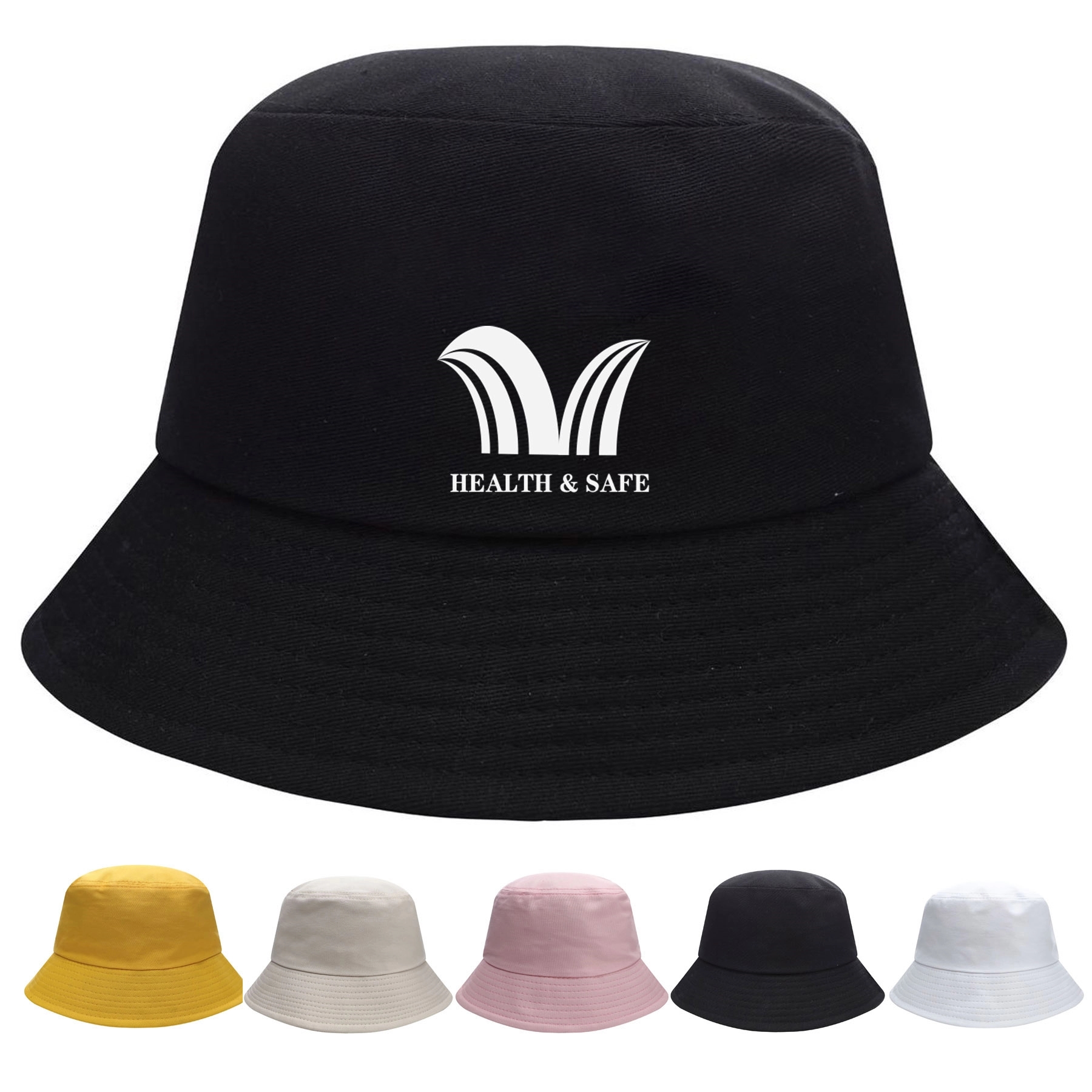 Solid Color Cotton Bucket Hat 2