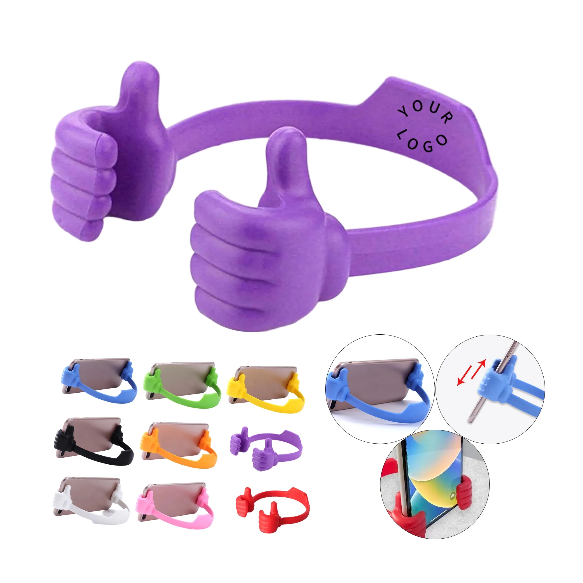 Thumb-Shaped Phone Holder with Adjustable Angles 2