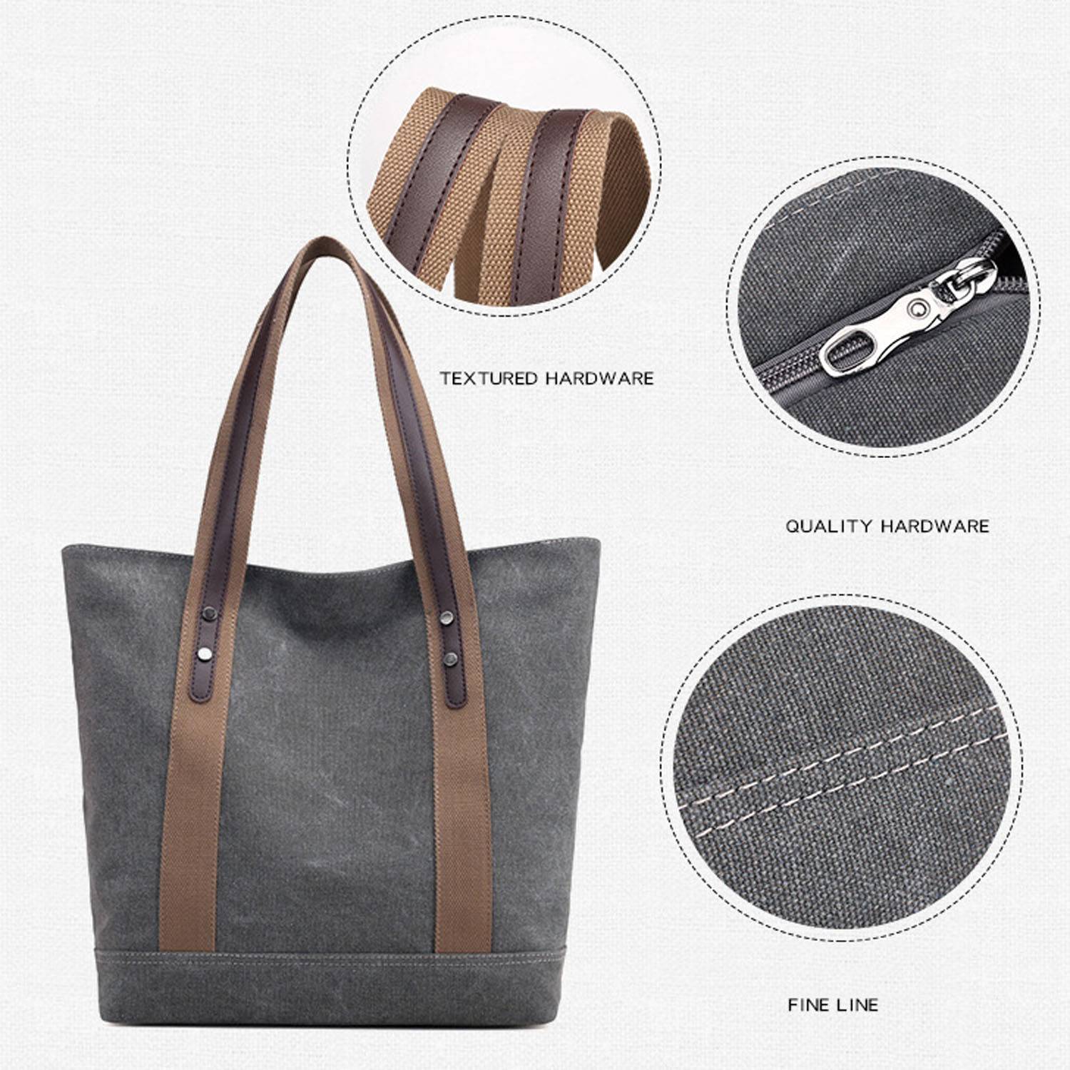 Women's Canvas Tote Bag 4