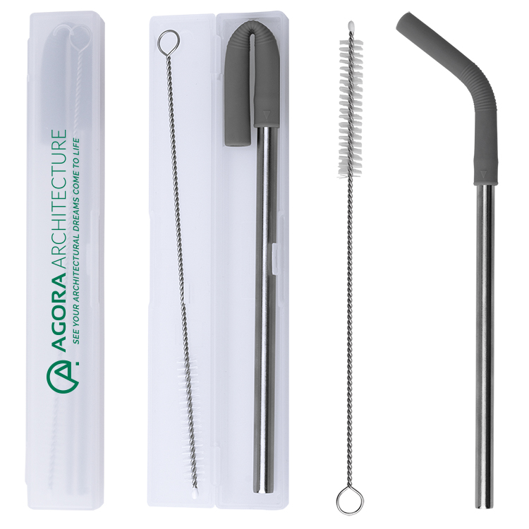 Stainless Steel Metal Straw Set 10