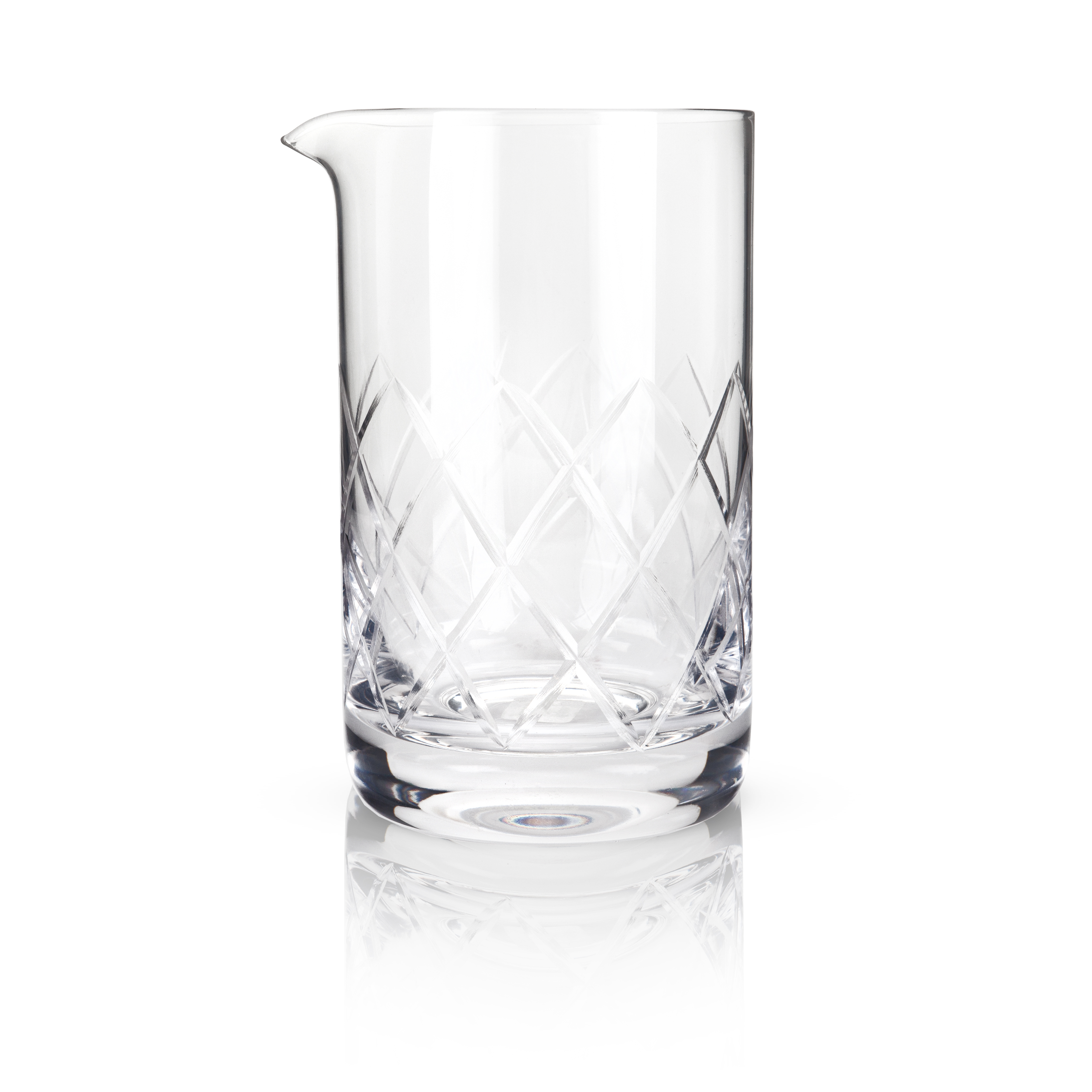 Viski® Large Cut-Crystal Mixing Glass 10