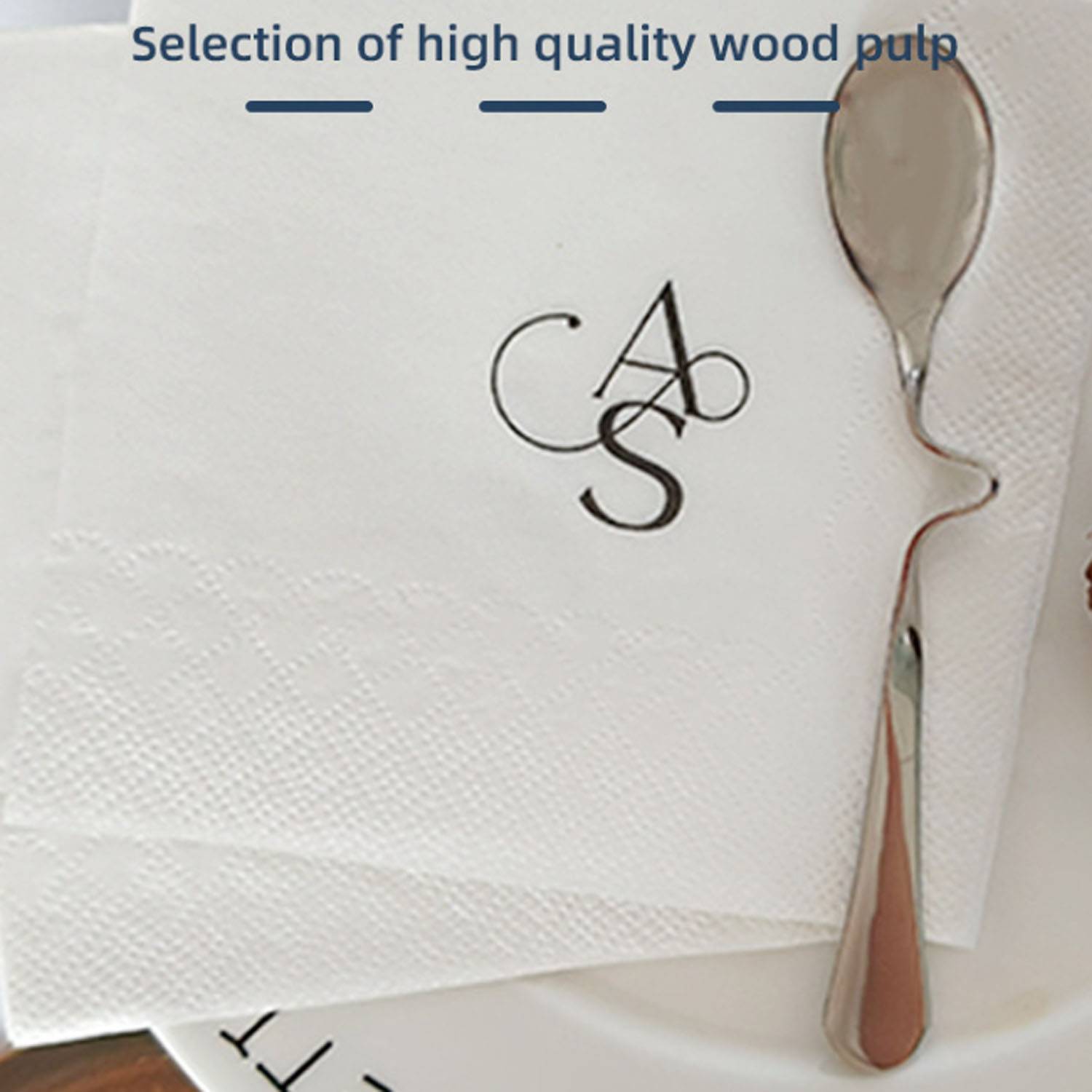100 PCS White Skin Friendly Restaurant Beverage Napkins 4