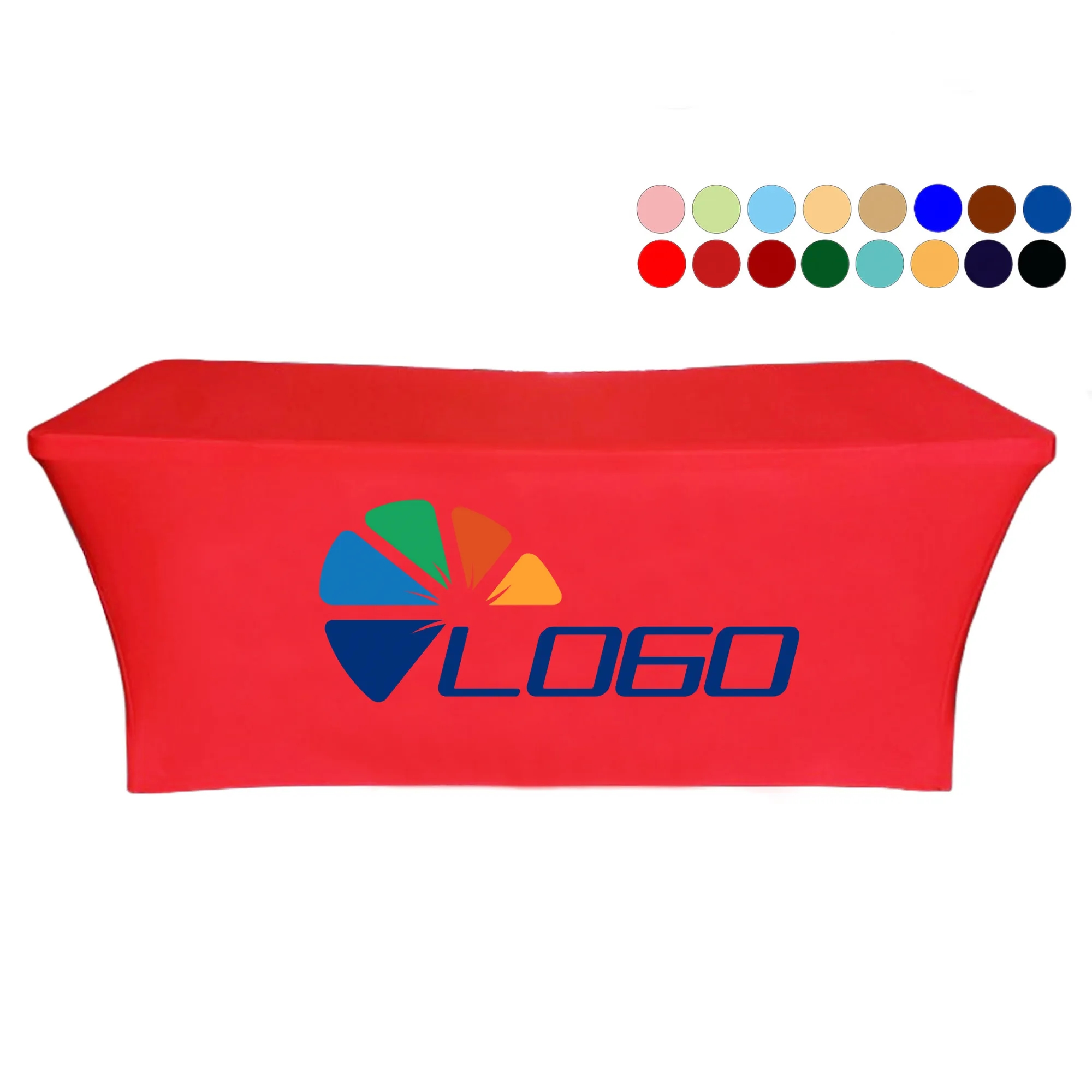 MOQ 1pcs 6 Feet Solid Color Stretch Envelops The Tablecloth 3